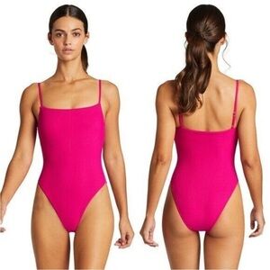 NWT! Vitamin A Jenna High Leg Fuchsia Pink One Piece - Ecolu - Size XS 🩵